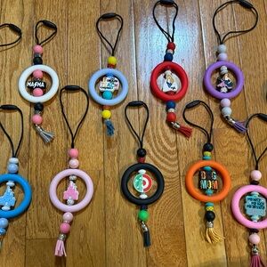 Lot of 11 Beaded Rear View Mirror Hangers